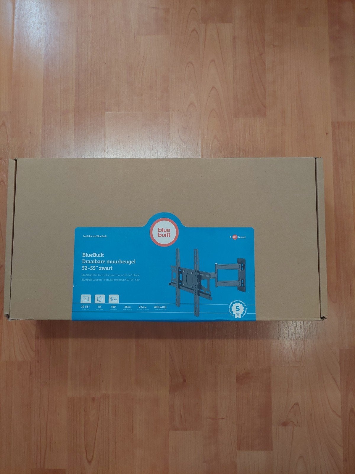 Foto 2 van Smart TV draaibare muurbeugel 32-55 inch Zwart