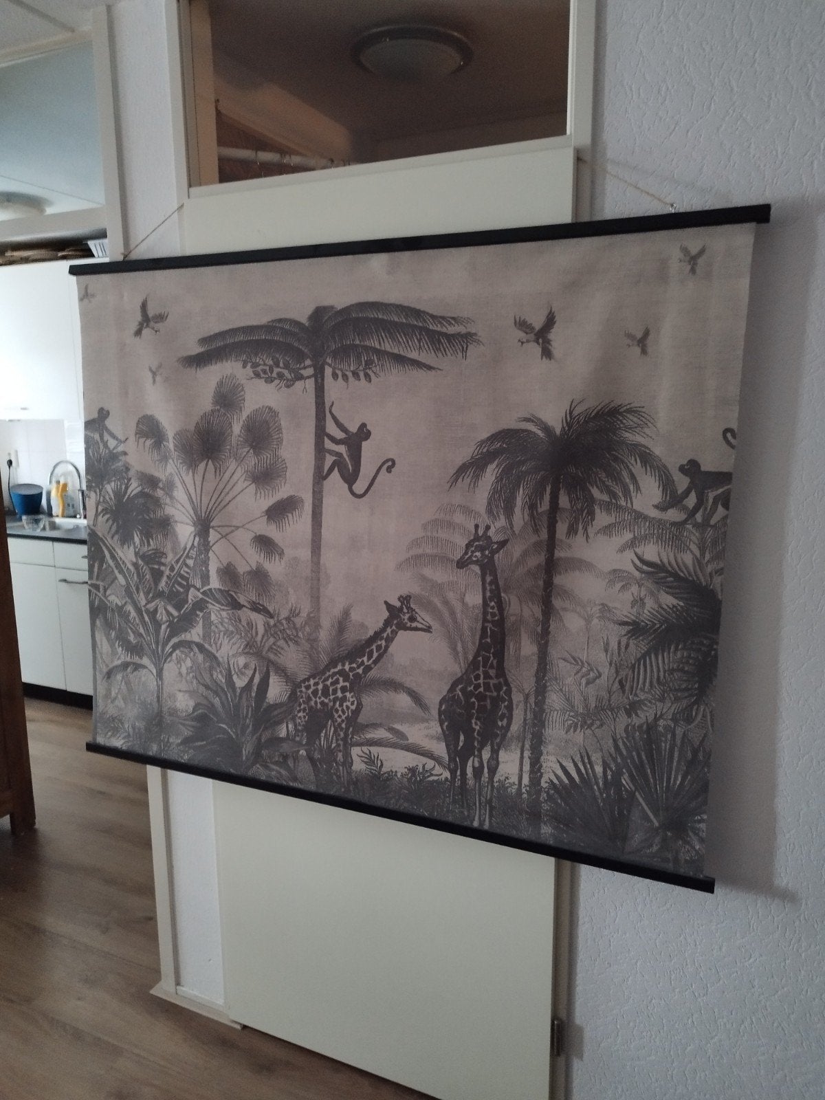 Jungle wandkleed 1.50 M bij 1.30 M, Ophalen of Verzenden, Zo goed als nieuw