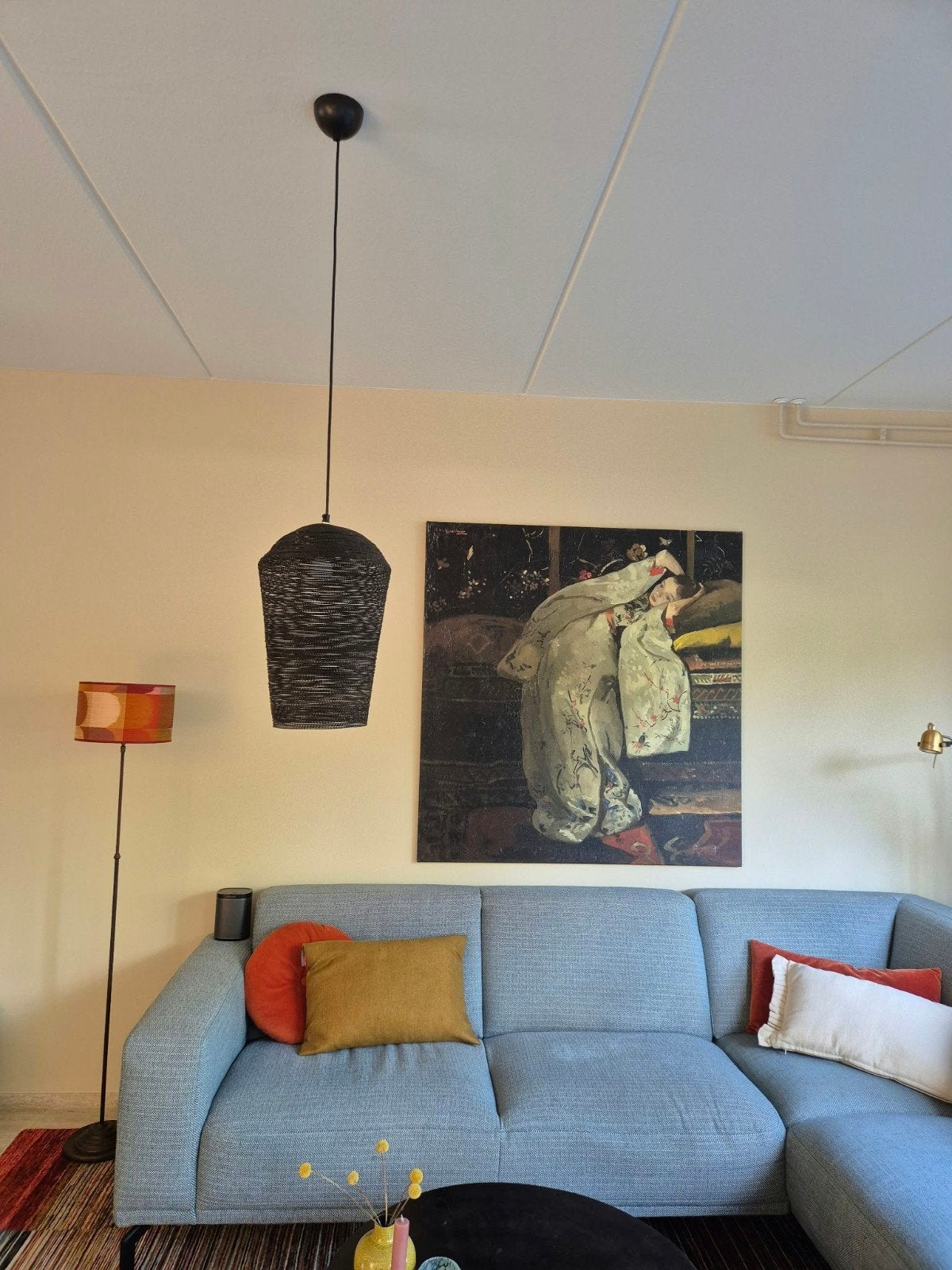 Zwarte Hanglamp - Modern Design, Ophalen, Metaal, E27 (groot), Zo goed als nieuw