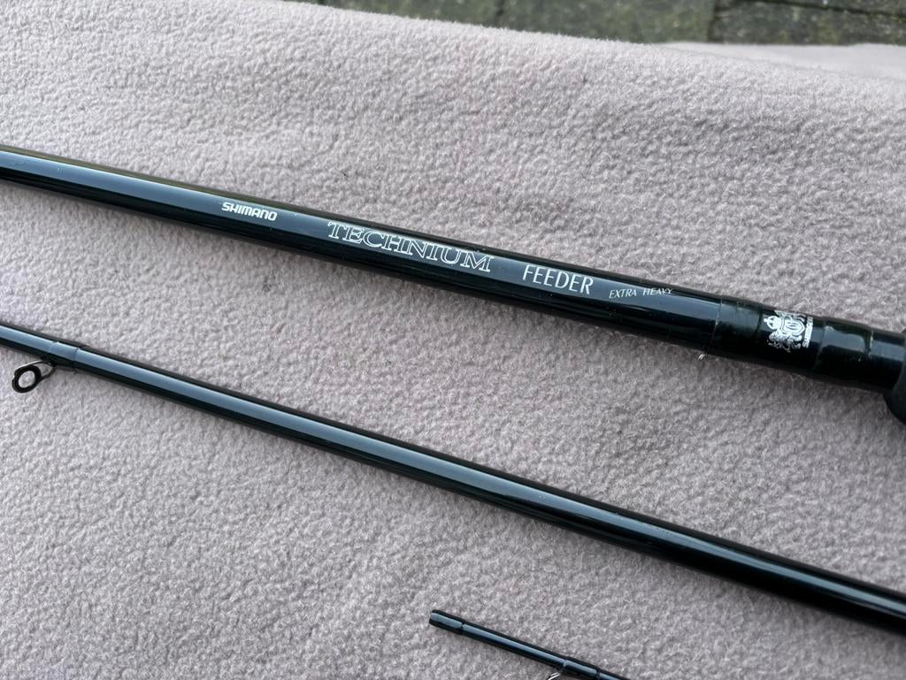 Shimano technium extra heavy feeder, Ophalen of Verzenden, Gebruikt, Werphengel