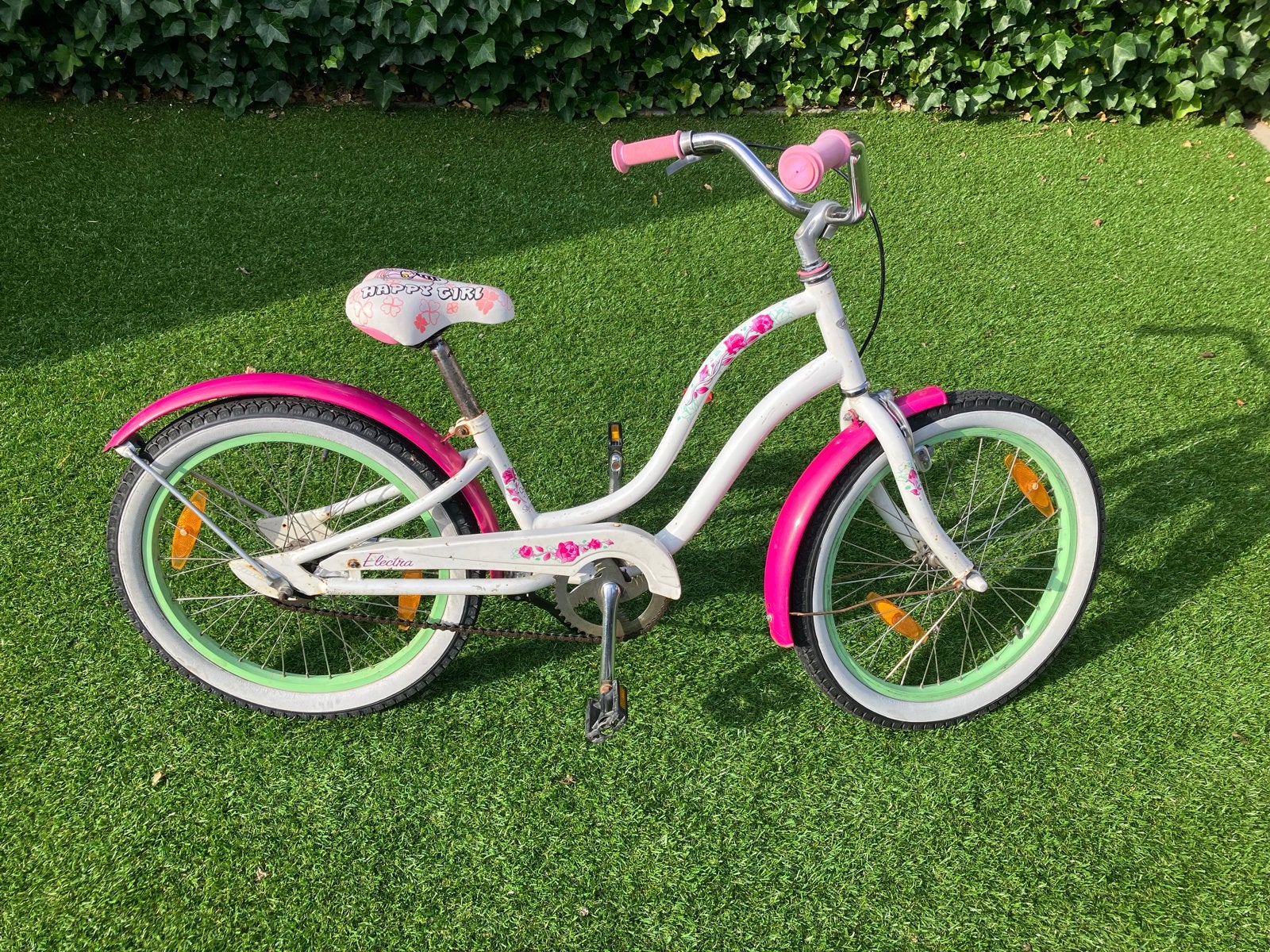 Electra meisje kinderfiets 20 inch, Ophalen, Gebruikt, Velgrem, Handrem