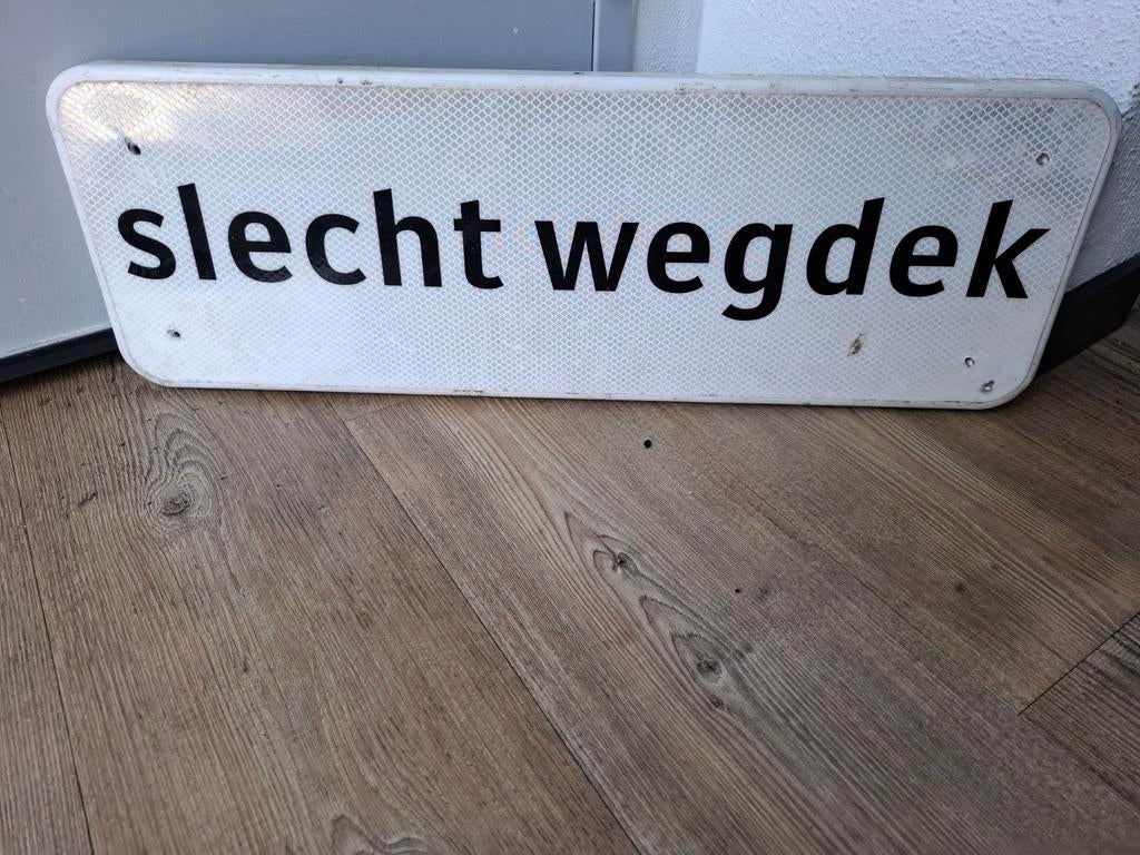Verkeersbord slecht wegdek, Ophalen of Verzenden