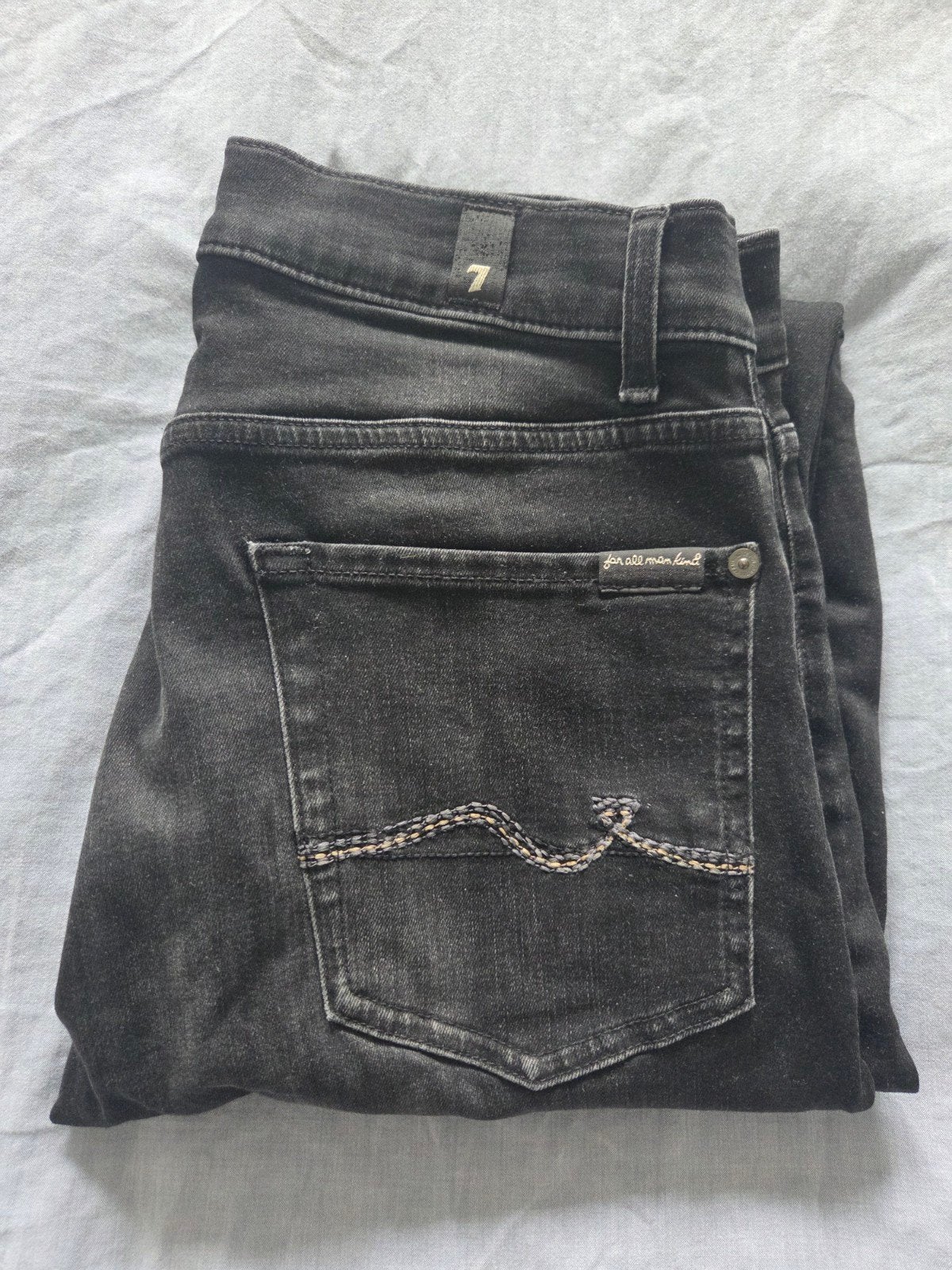 Nieuwe 7en broek maat 28/32 is zwart 1x gewassen na aankoop, Ophalen of Verzenden, Nieuw, Zwart, W32 (confectie 46) of kleiner