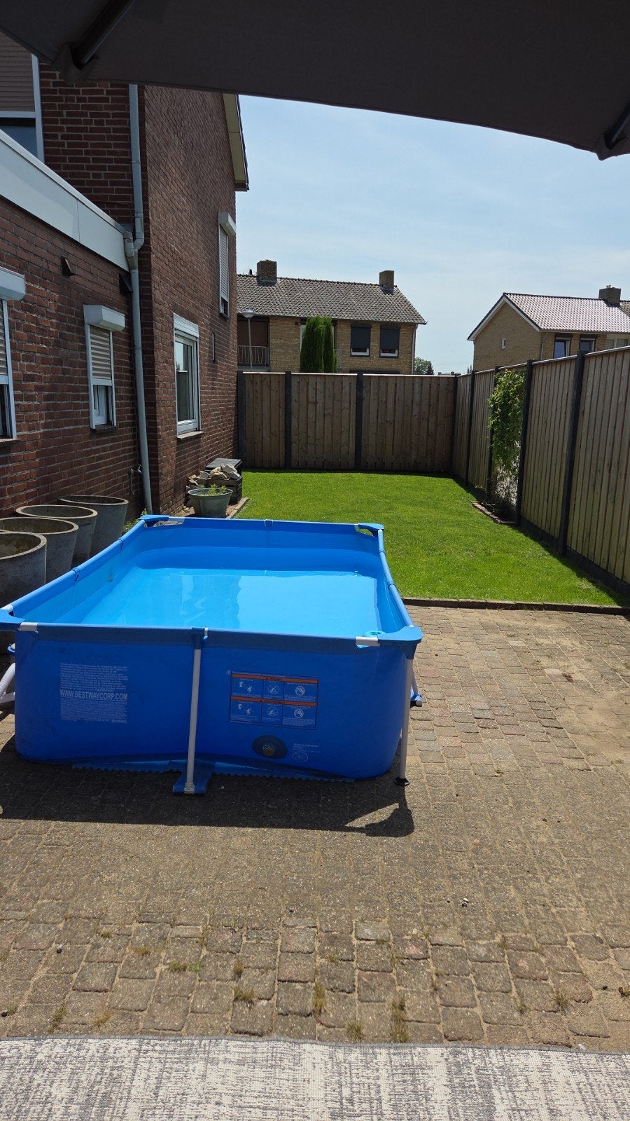 Bestway Steel Pro opzetzwembad 2.59m x 1.70m x 61cm, Ophalen, Gebruikt, Minder dan 80 cm, Opzetzwembad
