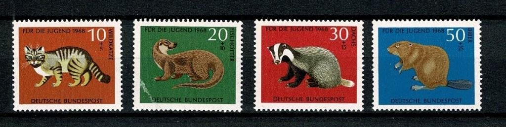 Duitsland :1968 - zeldzame dieren - Michel 549 t/m 552, Verzenden, BRD, Postfris