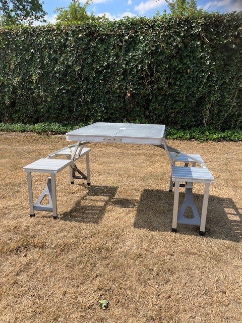Inklapbare Aluminium Kinder picknicktafel, Ophalen, Gebruikt, Campingtafel