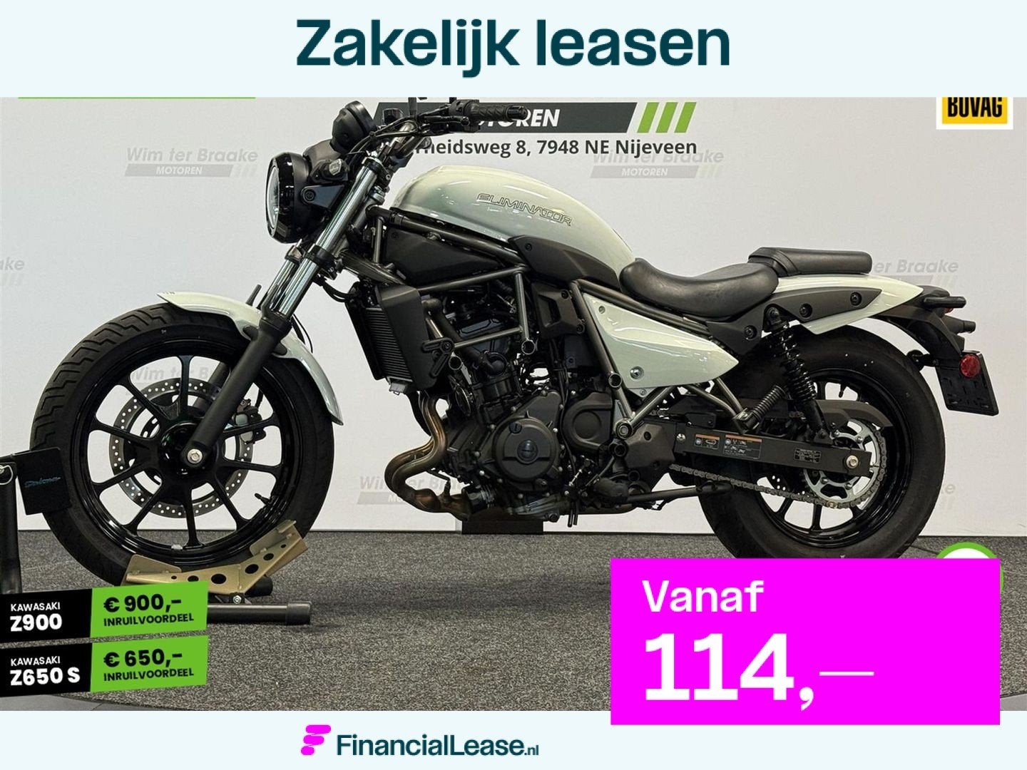 Kawasaki Eliminator 500 ABS - 2026, Chopper, 451 cc, Handgeschakeld, 12 t/m 35 kW