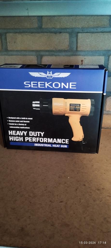 Seekone heteluchtpistool 2000W met accessoires, Ophalen, Zo goed als nieuw