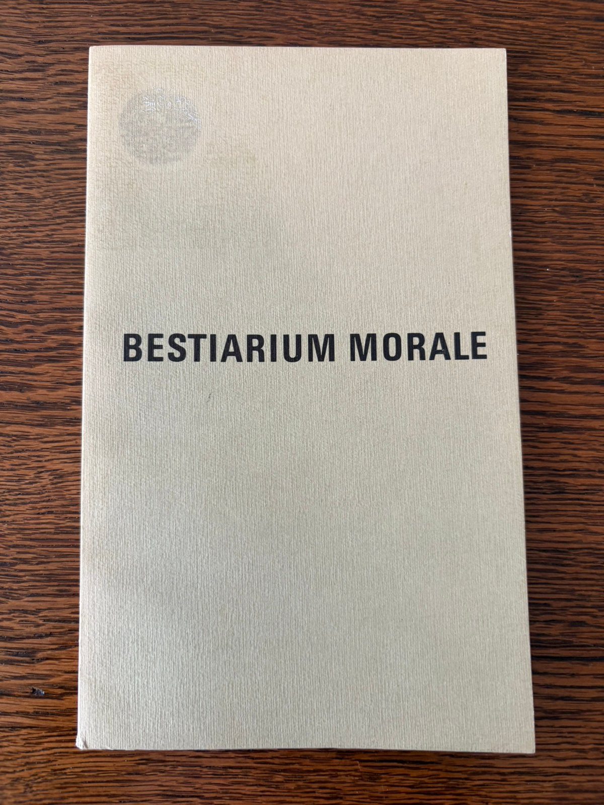 Mia I. Gerhardt - Bestiarium Morale (GESIGNEERD), Boeken, Ophalen of Verzenden, Gelezen