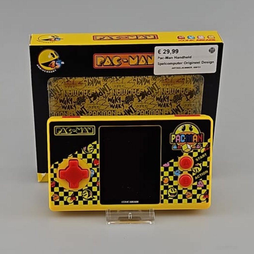 Pac-Man Handheld Spelcomputer Origineel Design, Flex Ltd., Zo goed als nieuw, https://flex.com/contact-us, Nobelstraat 10, 5807 GA Oostrum LB, Limburg, Nederland