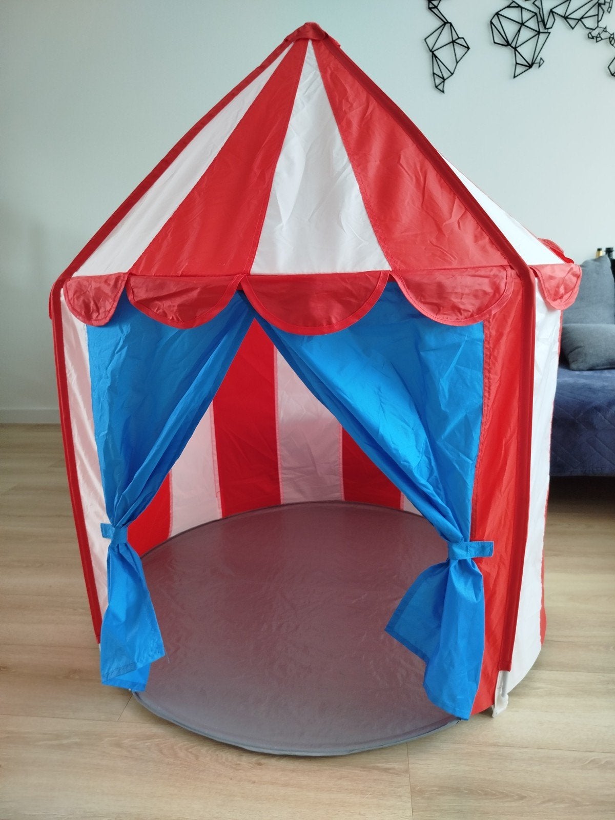 IKEA Cirkustält Speeltent Rood/Wit/Blauw, Ophalen, Zo goed als nieuw