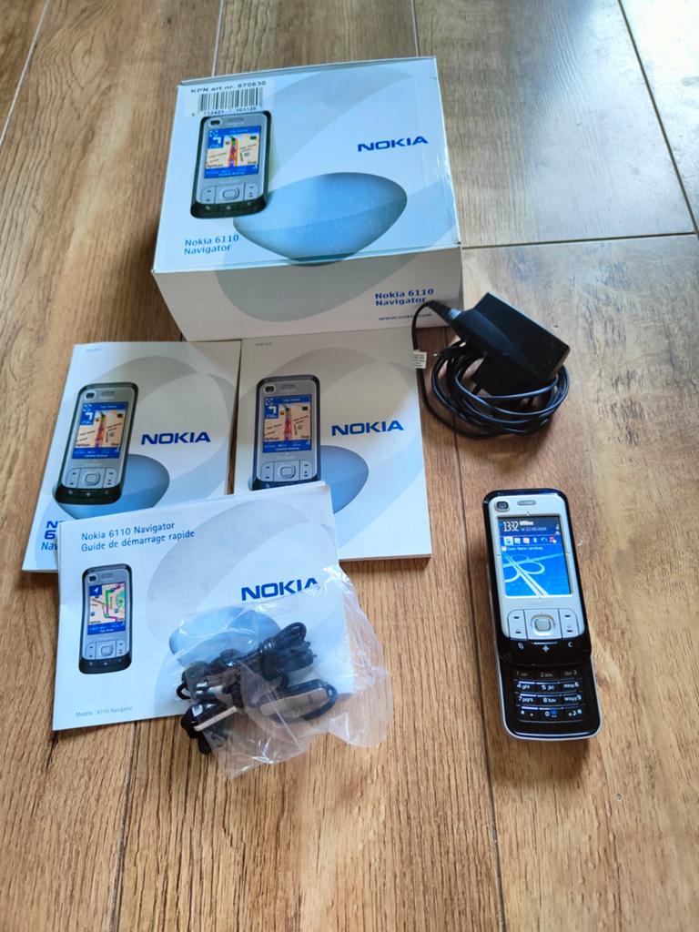Nokia 6110 Navigator|Schuifmodel Compleet met Doos, Telecommunicatie, Schuifmodel, Zwart, Fysiek toetsenbord, Ophalen of Verzenden