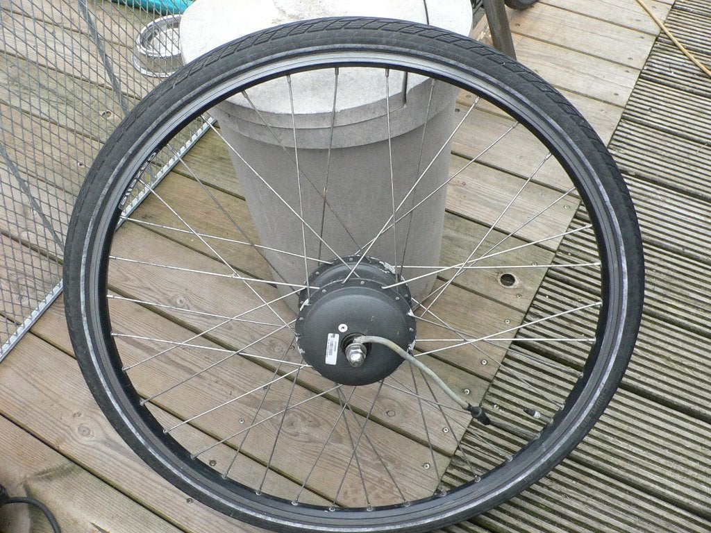 voorwiel Gazelle e-bike, Fietsen en Brommers, Fietsonderdelen, Gebruikt, Band, Gazelle, Ophalen
