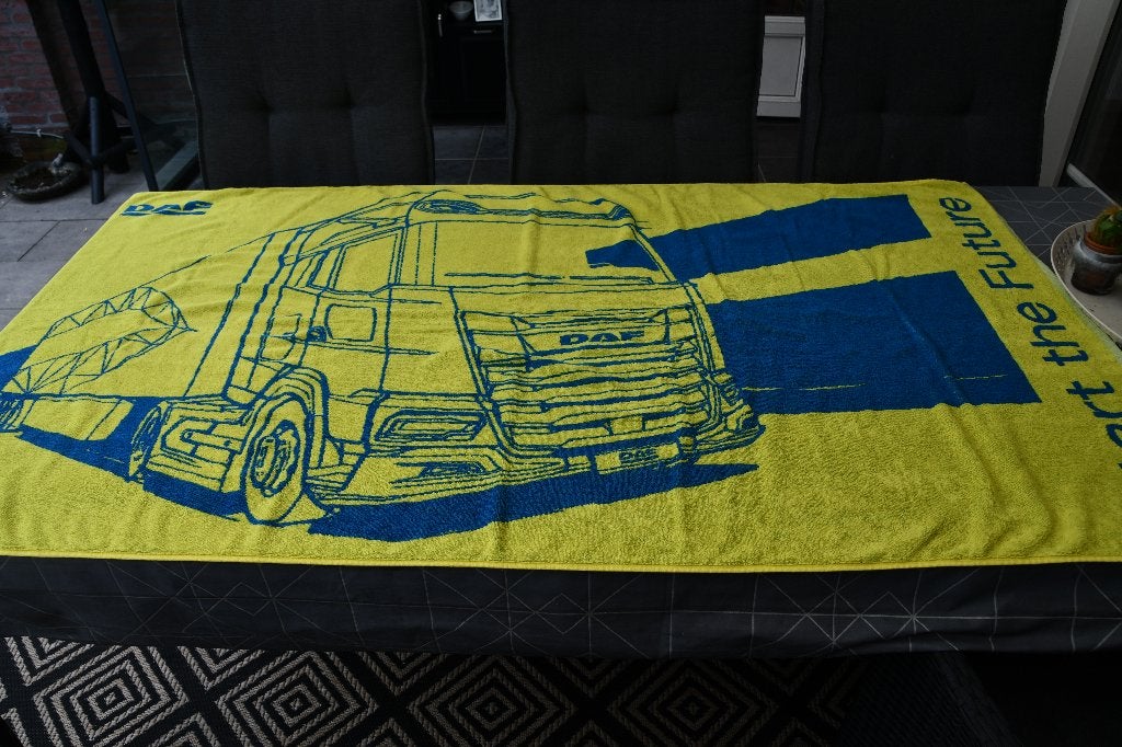 strandlaken DAF trucks, Ophalen of Verzenden, Zo goed als nieuw, Badlaken