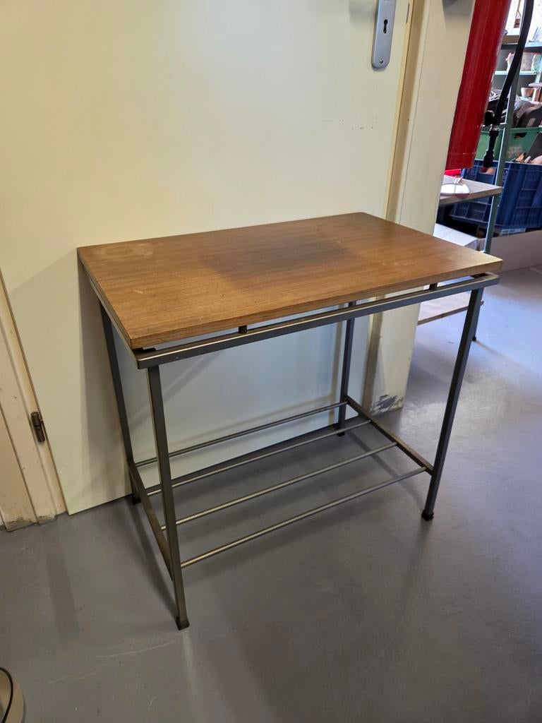 Retro vintage tafel, bijzettafel plantentafel audiomeubel, Ophalen, Huis en Inrichting