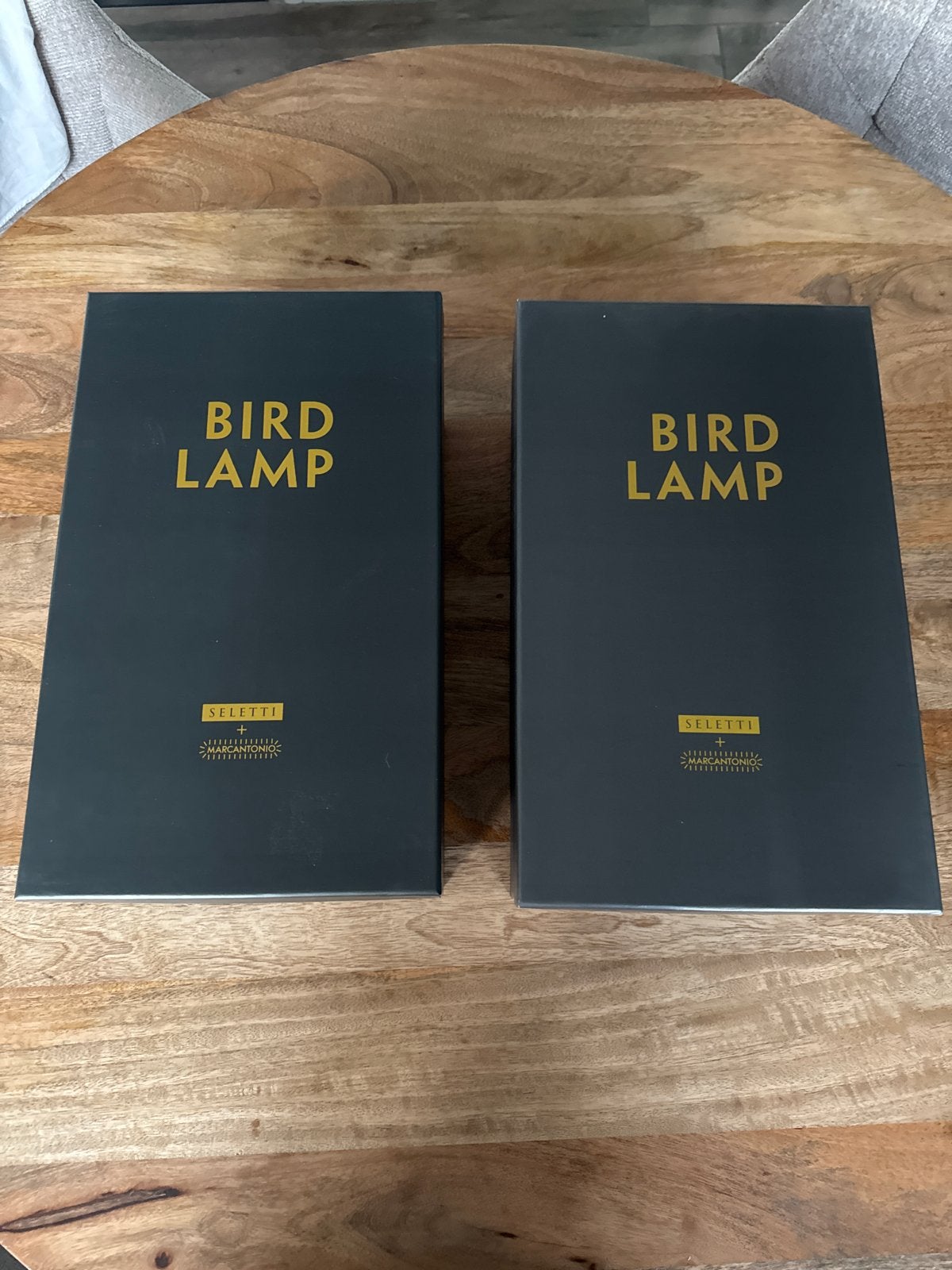 Seletti Bird Lamp (links en rechts) incl. lichtbulb, Ophalen, Overige merken, Kunststof, Zwart