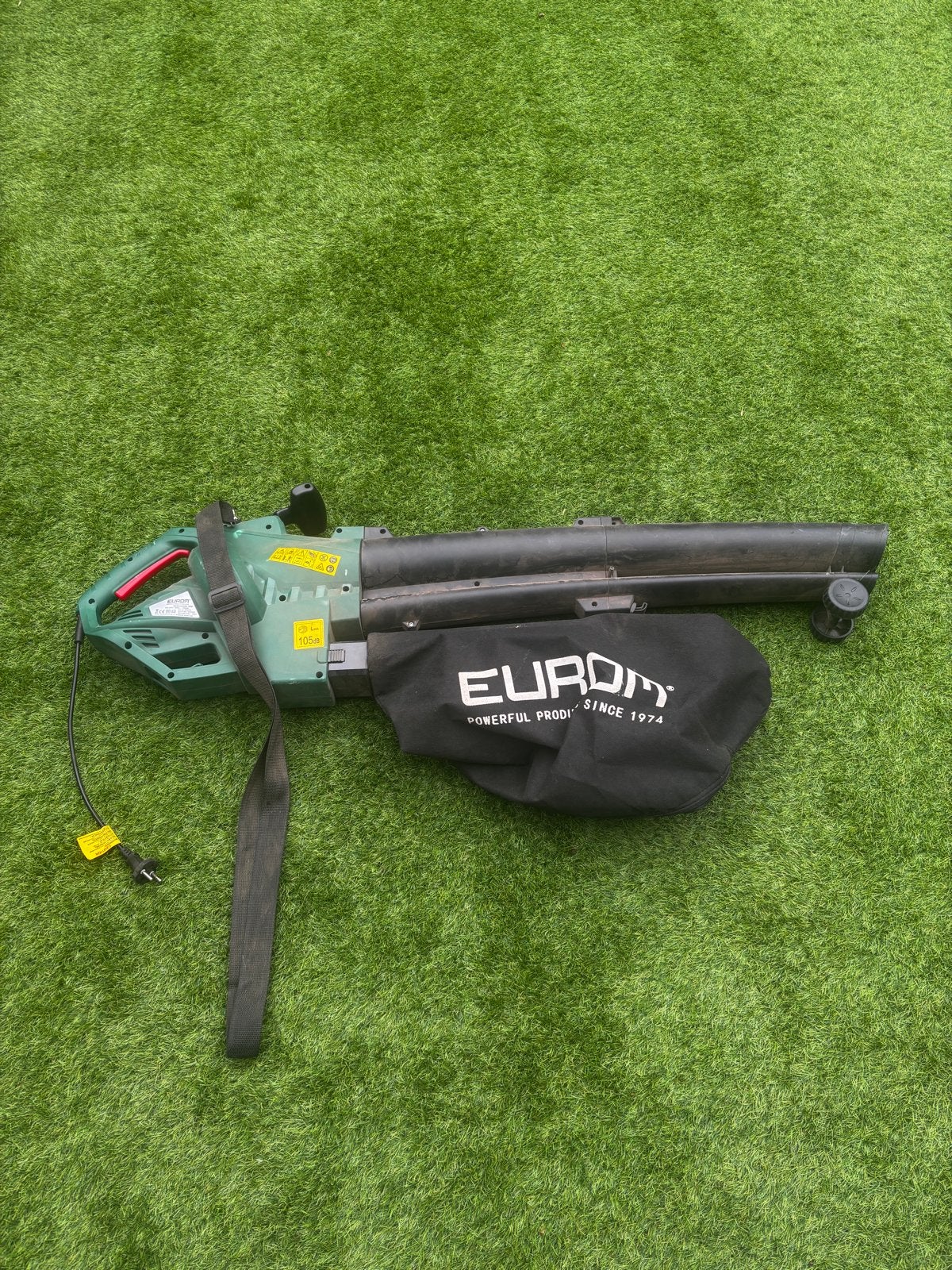Eurom Garden Cleaner 3000 bladblazer/bladzuiger, Ophalen, Gebruikt, Handgedragen, Met opvangzak