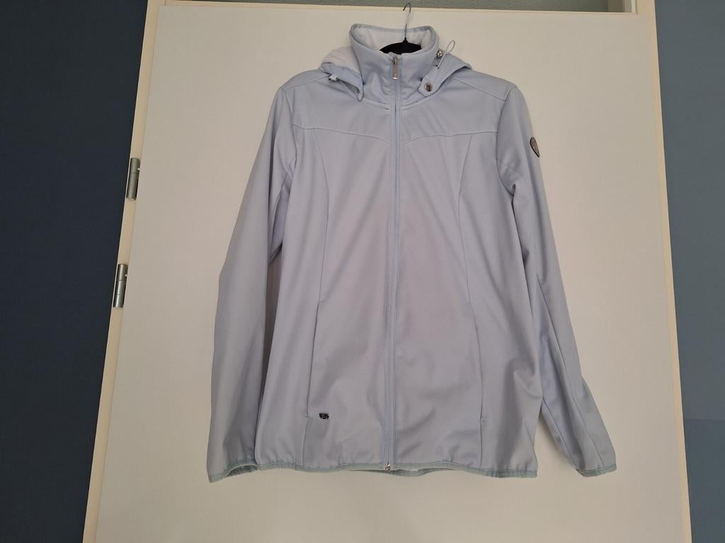 Lichtblauw windjack Luhta mt 44, Kleding | Dames, Jassen | Zomer, Zo goed als nieuw, Maat 42/44 (L), Blauw, Ophalen of Verzenden