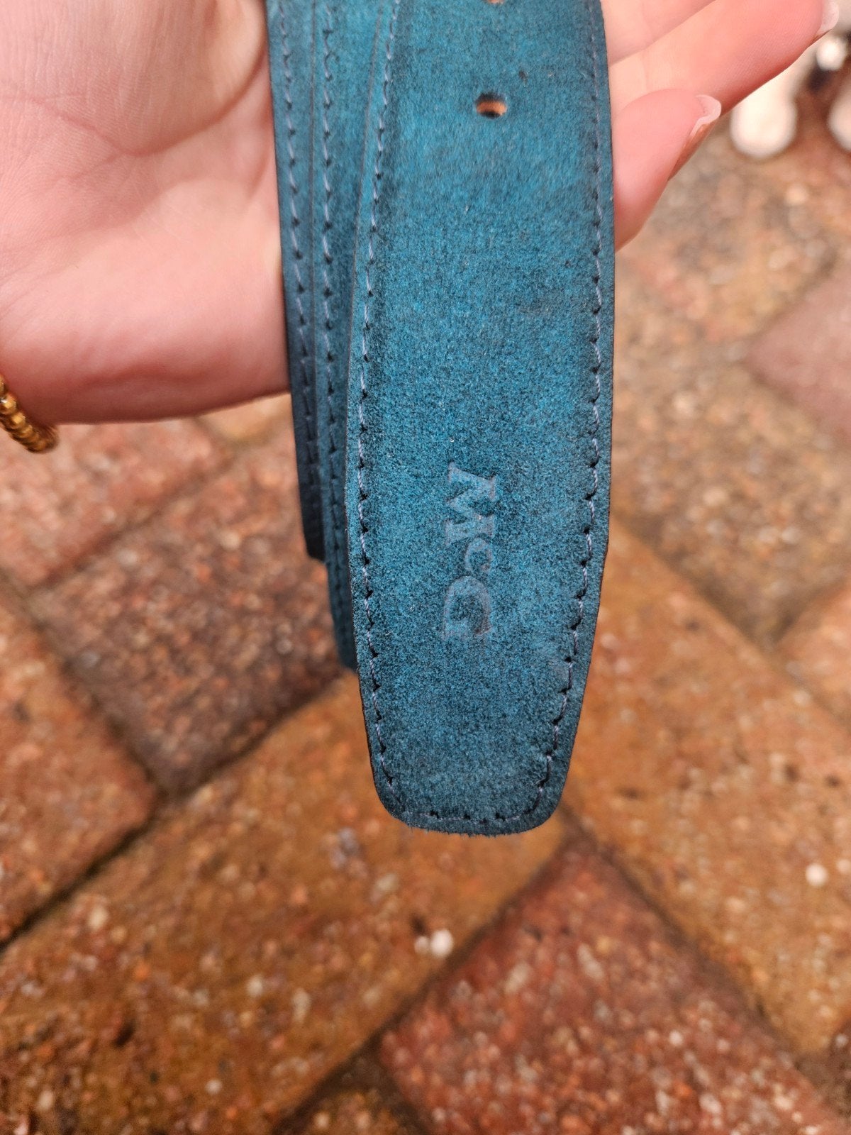 McGregor riem - Blauw suède, McGregor, Overige kleuren, Echt leder, Heupriem