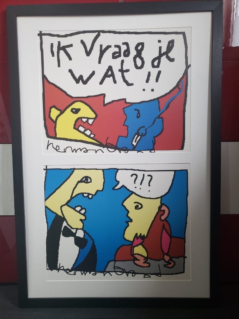 Herman Brood, Ophalen, 75 – 100, 50 tot 75 cm, Print