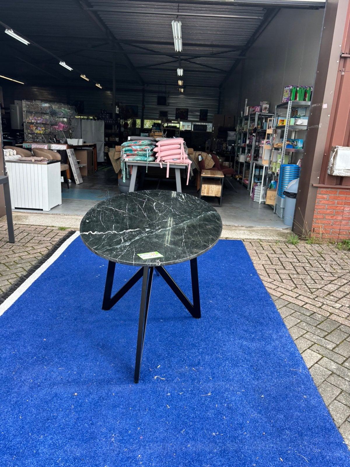 Tafel marmer nieuw zwart 180 cm, Huis en Inrichting, Ophalen, Overige materialen, Nieuw, Nb