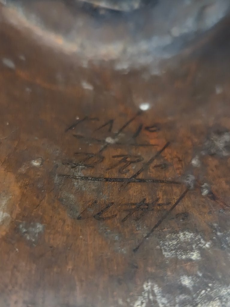 Antieke koperen kolenbak roodkoper, Ophalen, Koper