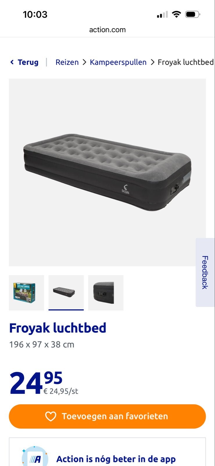 2x Luchtbed met ingebouwde pomp - Zo goed als nieuw, Caravans en Kamperen, Luchtbedden, Ophalen, Ingebouwde pomp, Zo goed als nieuw