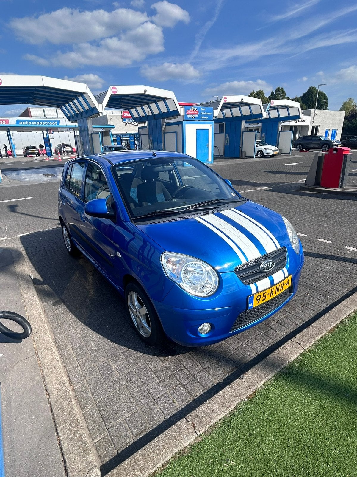 Kia Picanto 1.1 48KW 2010 Blauw, Auto's, Kia, Elektrische ramen, 4 cilinders, Origineel Nederlands, Handgeschakeld