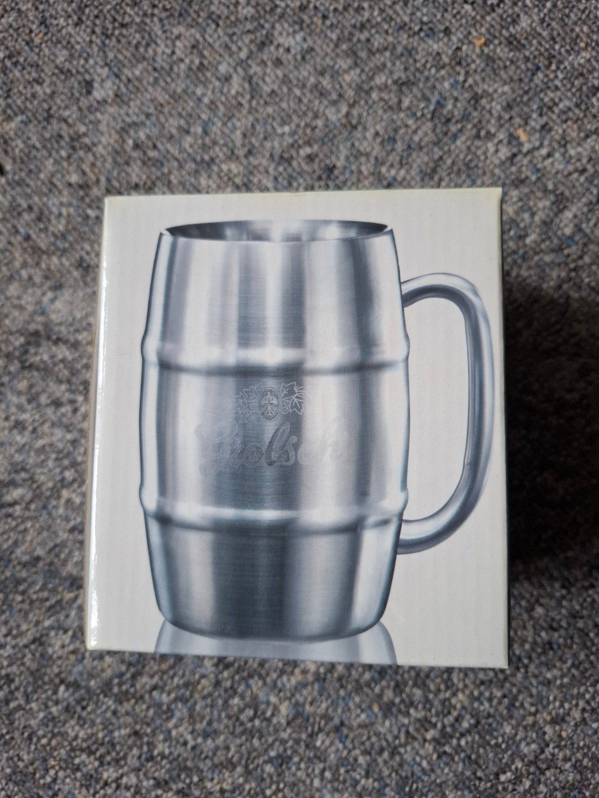 Grolsch metalen pul, Ophalen of Verzenden, Zo goed als nieuw, Overige typen, Grolsch
