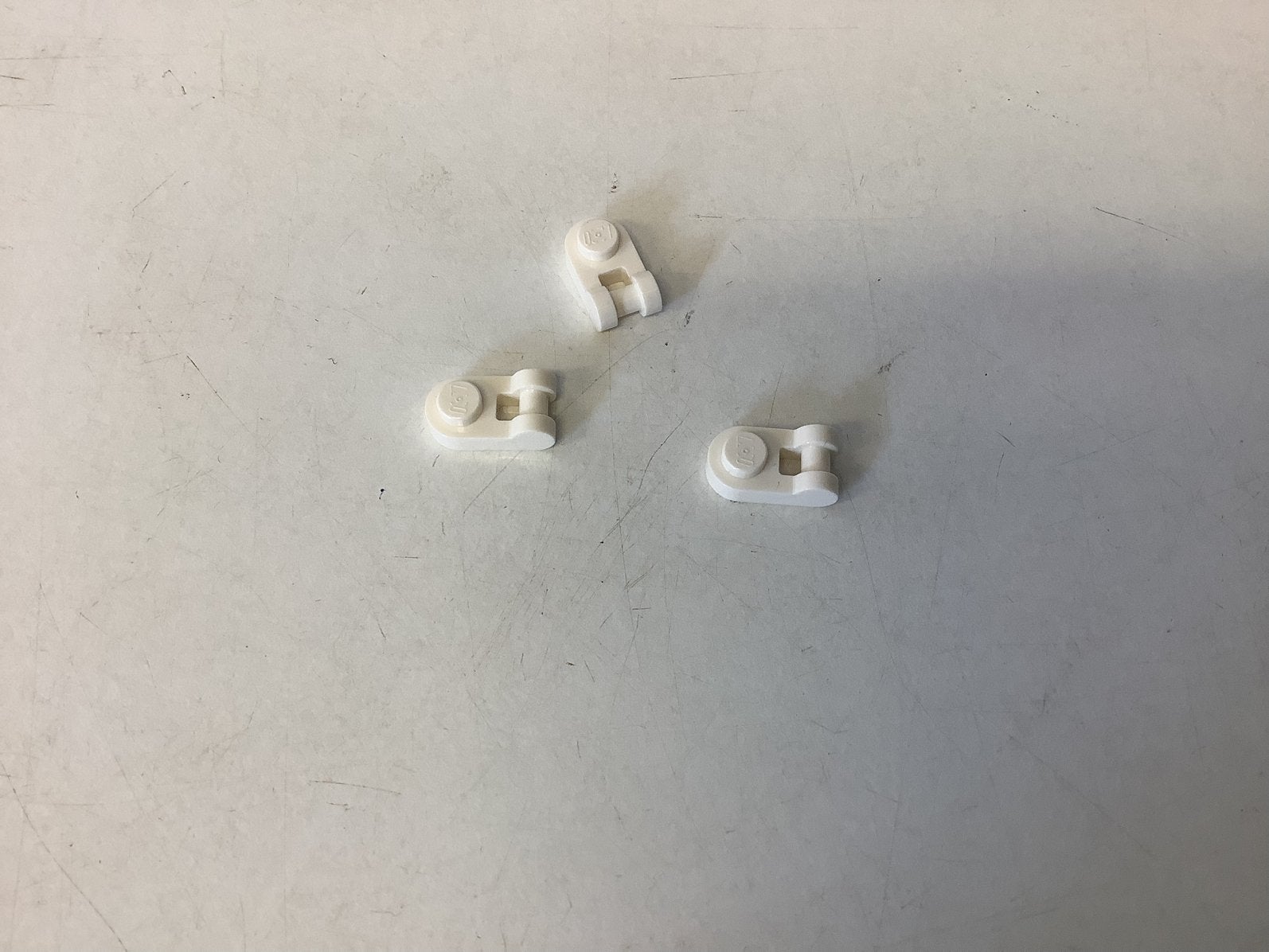 Lego plaat 1x1 rond met handvat wit, Ophalen of Verzenden, Gebruikt, Losse stenen, Lego