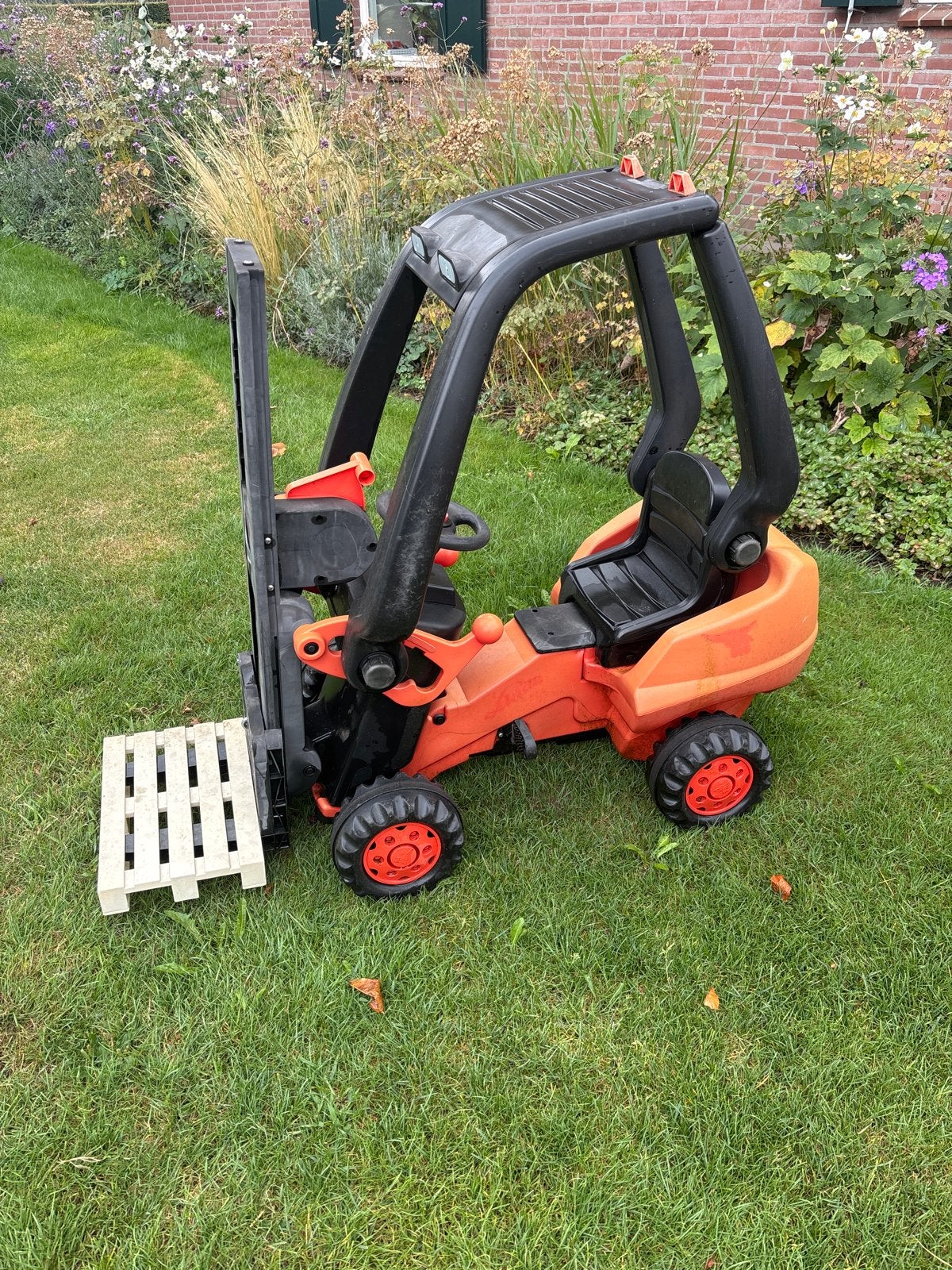 Traptrekker heftruck, Ophalen, Gebruikt