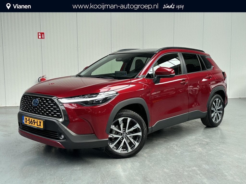 Toyota Corolla Cross Hybrid 140 Style + Premium pack + Panor, Auto's, Toyota, Gebruikt, 4 cilinders, Leder en Stof, Origineel Nederlands