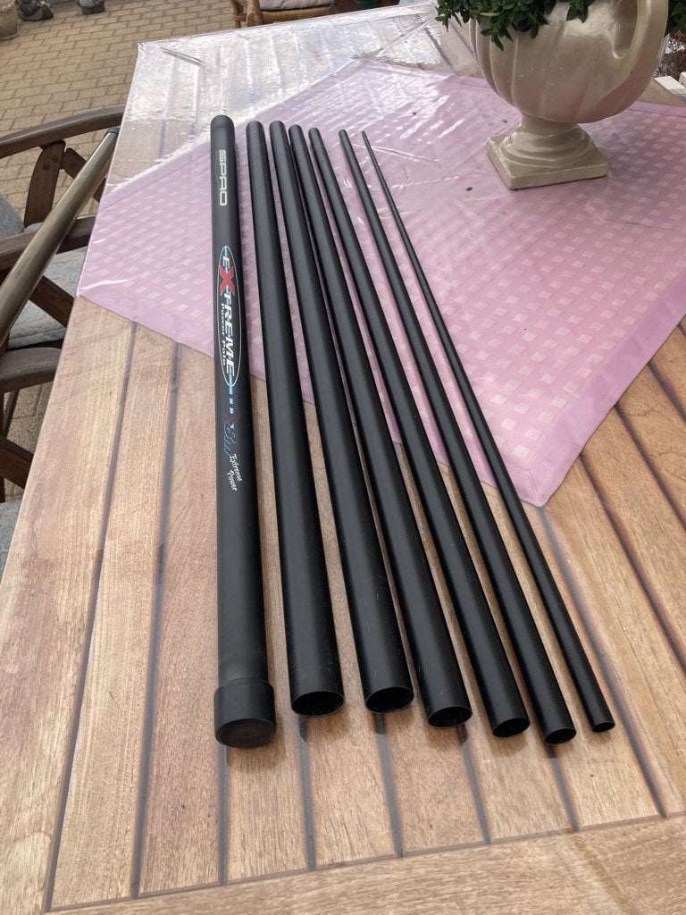 Te Koop SPRO Hengel 8 meter EXTREME POWER POLE, Ophalen, Zo goed als nieuw, Vaste hengel