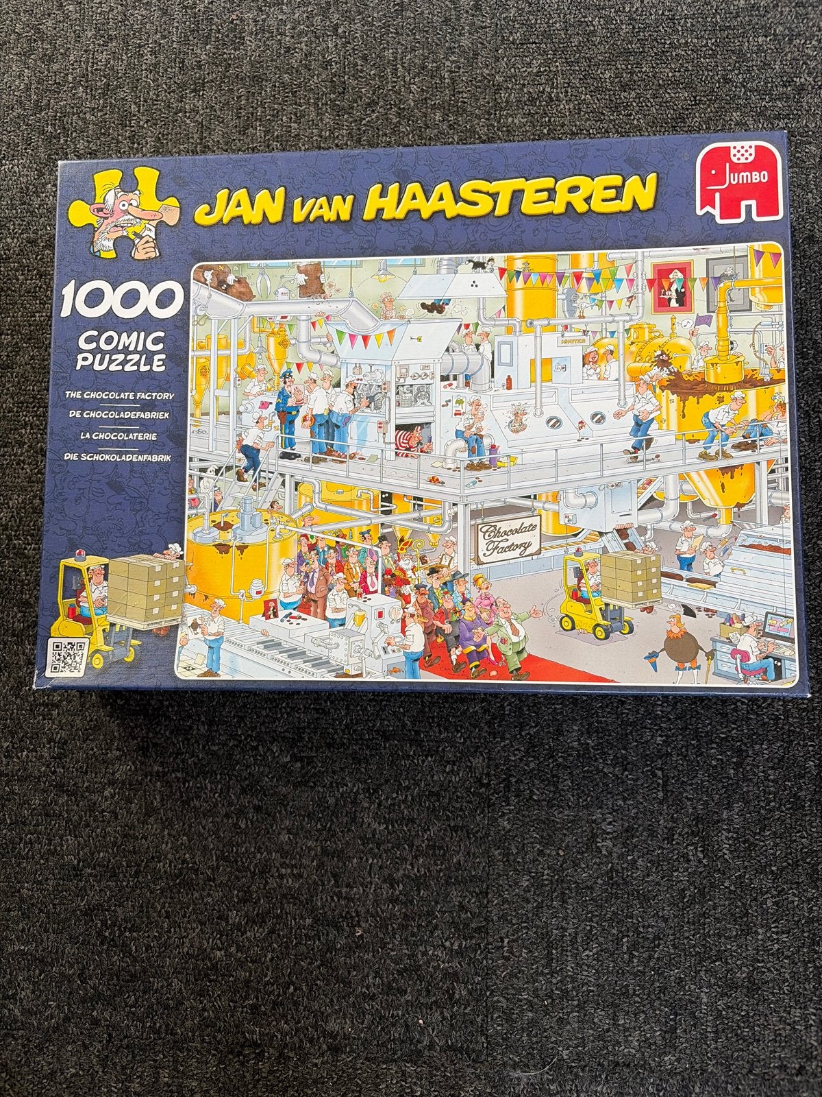 Jan van Haasteren De Chocoladefabriek 1000 stukjes, Hobby en Vrije tijd, Ophalen, 500 t/m 1500 stukjes, Zo goed als nieuw, Legpuzzel