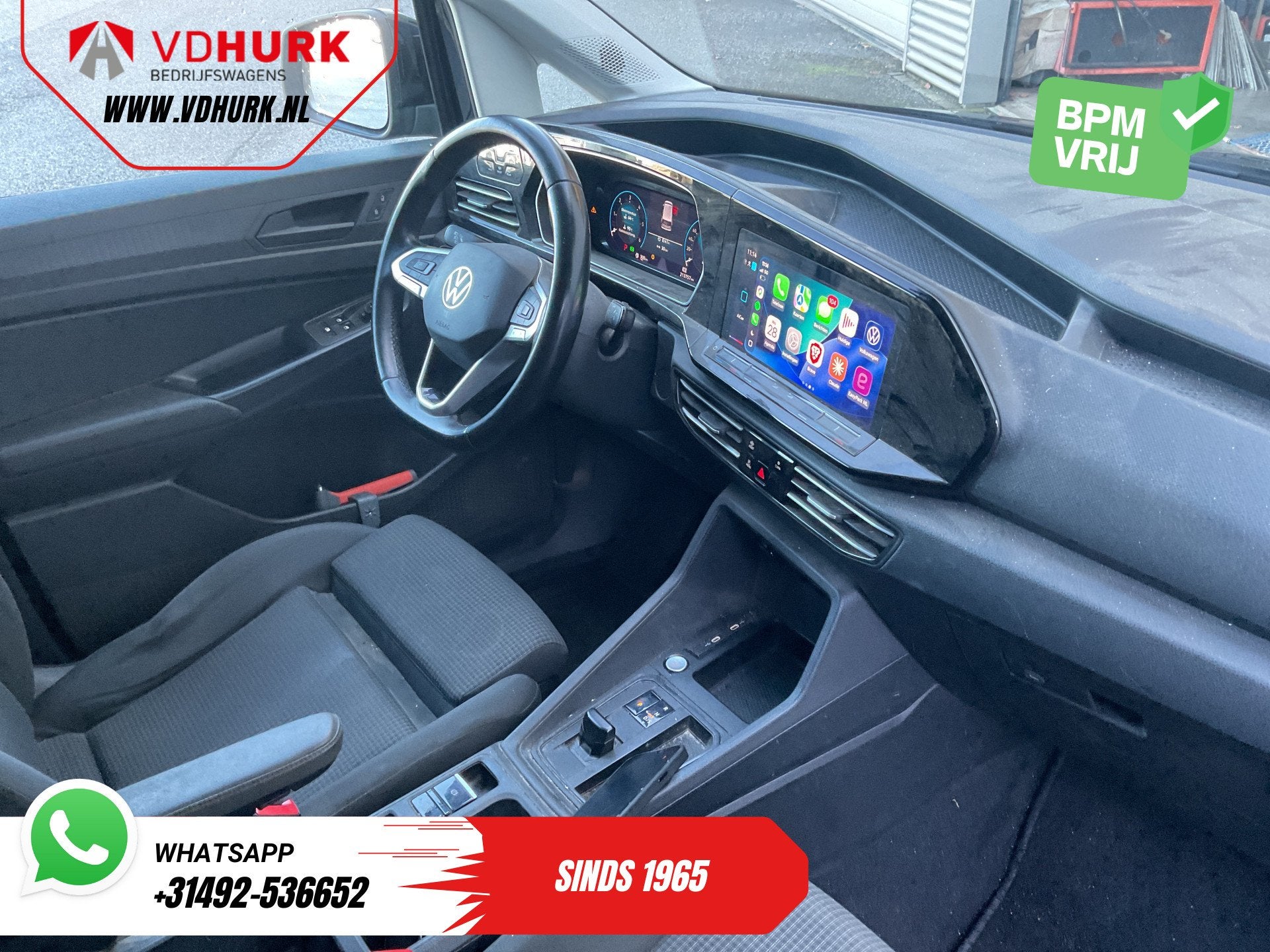 Volkswagen Caddy Cargo 2.0 TDI 125 pk DSG Aut. LED/ Adapt.Cr, Stof, Gebruikt, Euro 6, 4 cilinders
