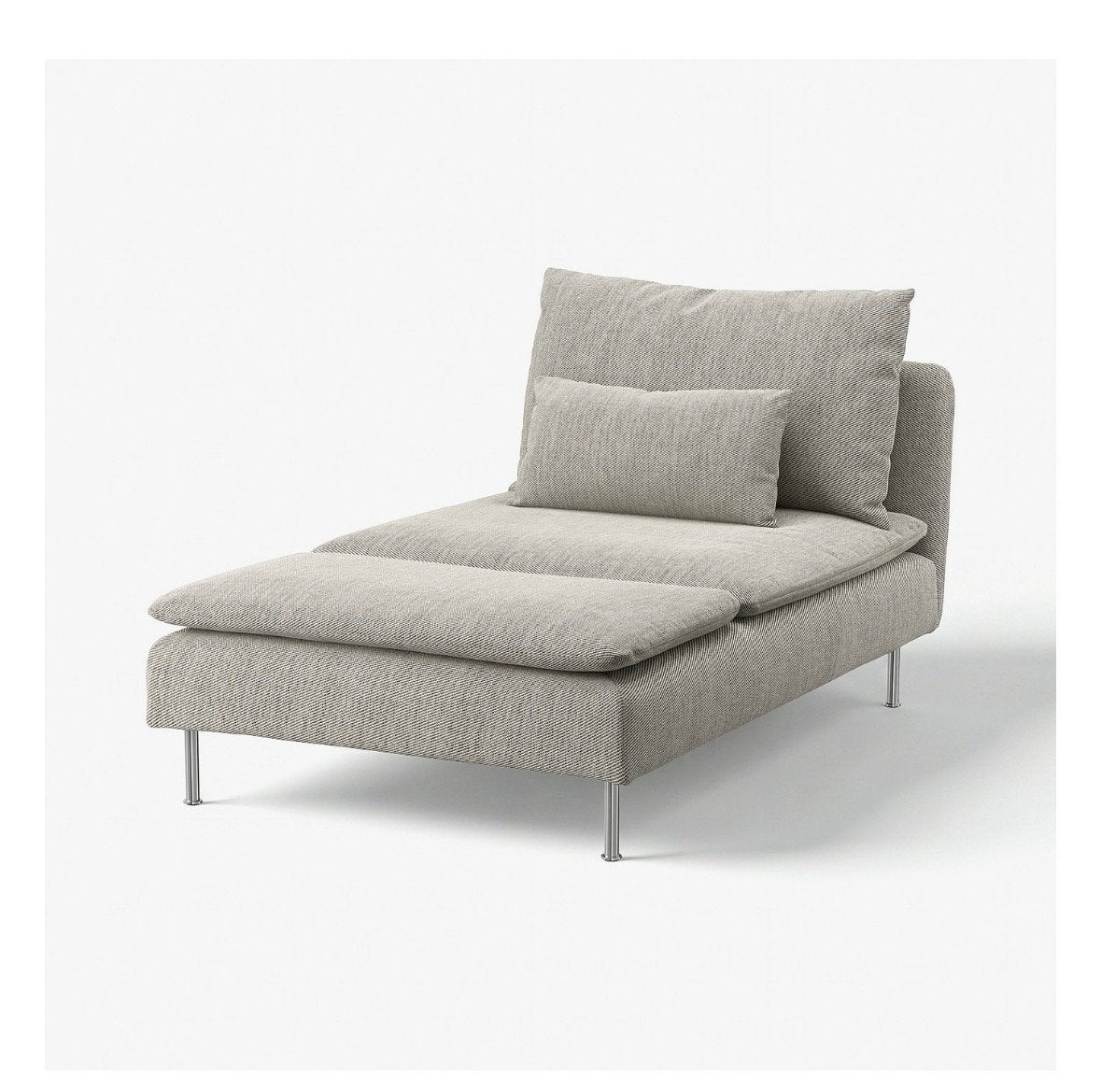 IKEA Söderhamn chaise longue hoes Viarp beige/bruin, Ophalen, Gebruikt, Eenpersoons, Minder dan 150 cm