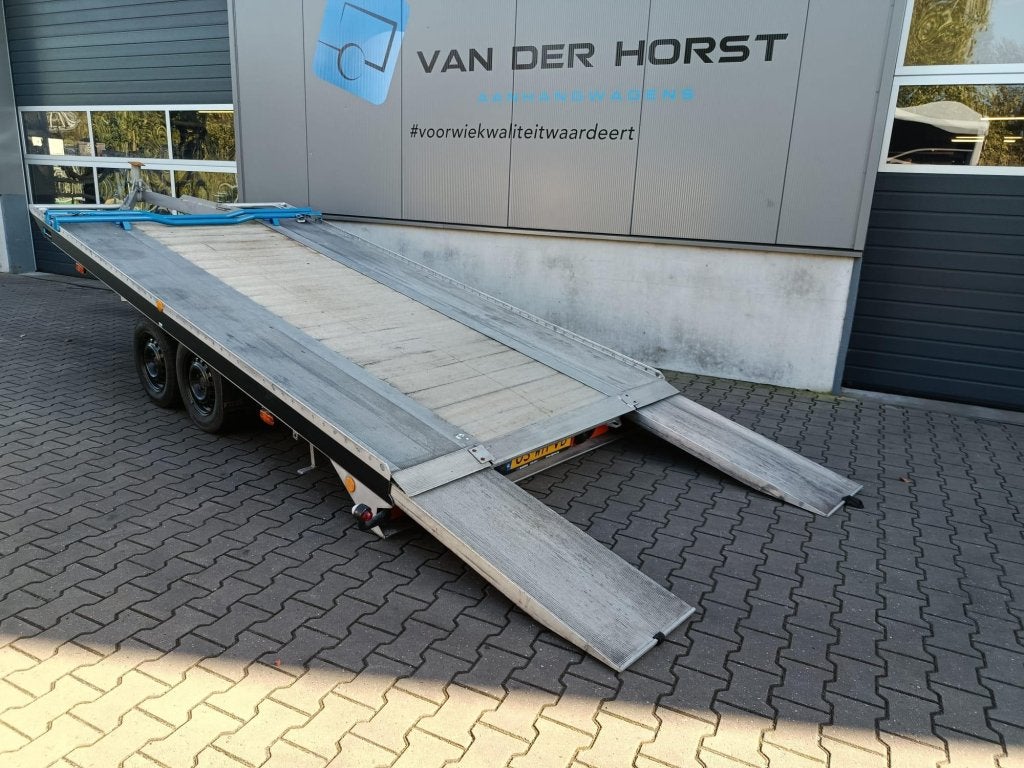 Algema Fitzel aluminium kanteltrailer autotransporter, Auto diversen, Gebruikt