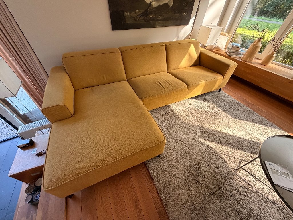 Loungebank 4 jaar oud, Huis en Inrichting, Ophalen, 250 tot 300 cm, Gebruikt, Hoekbank