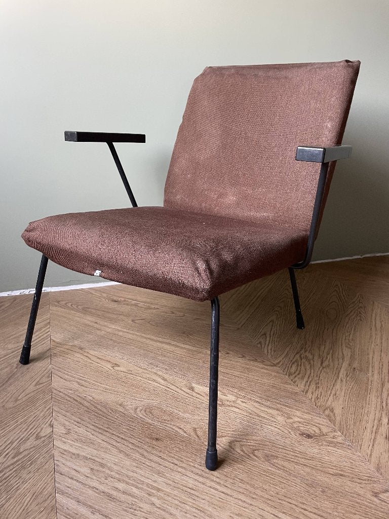 Gispen 1407 fauteuil opknapper, Huis en Inrichting, Fauteuils, Ophalen, Gebruikt, 75 tot 100 cm, 50 tot 75 cm