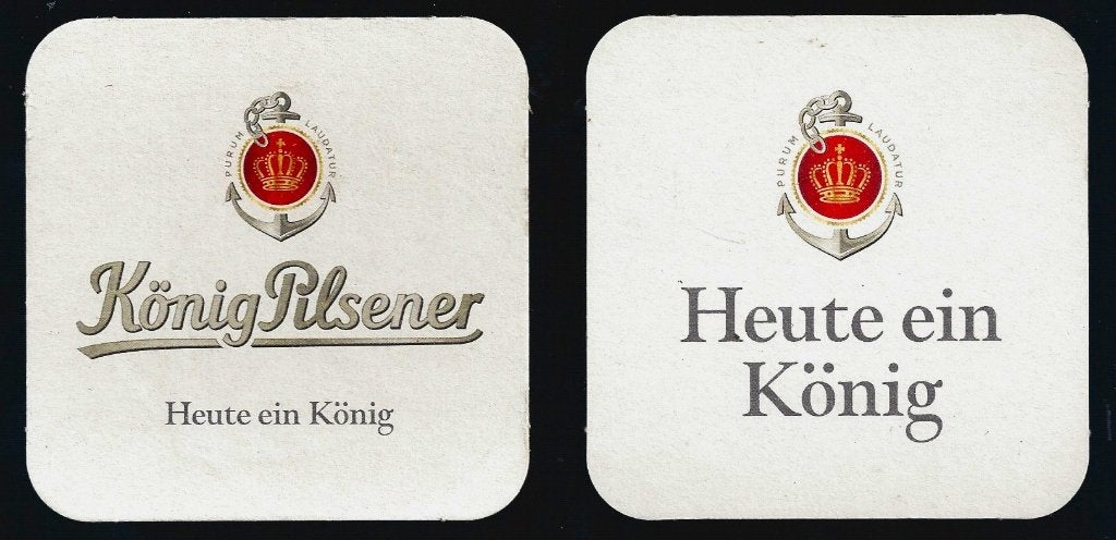 Bierviltje König Pilsener - Heute ein König - NIEUW, Ophalen of Verzenden, Nieuw, Viltje(s), Overige merken