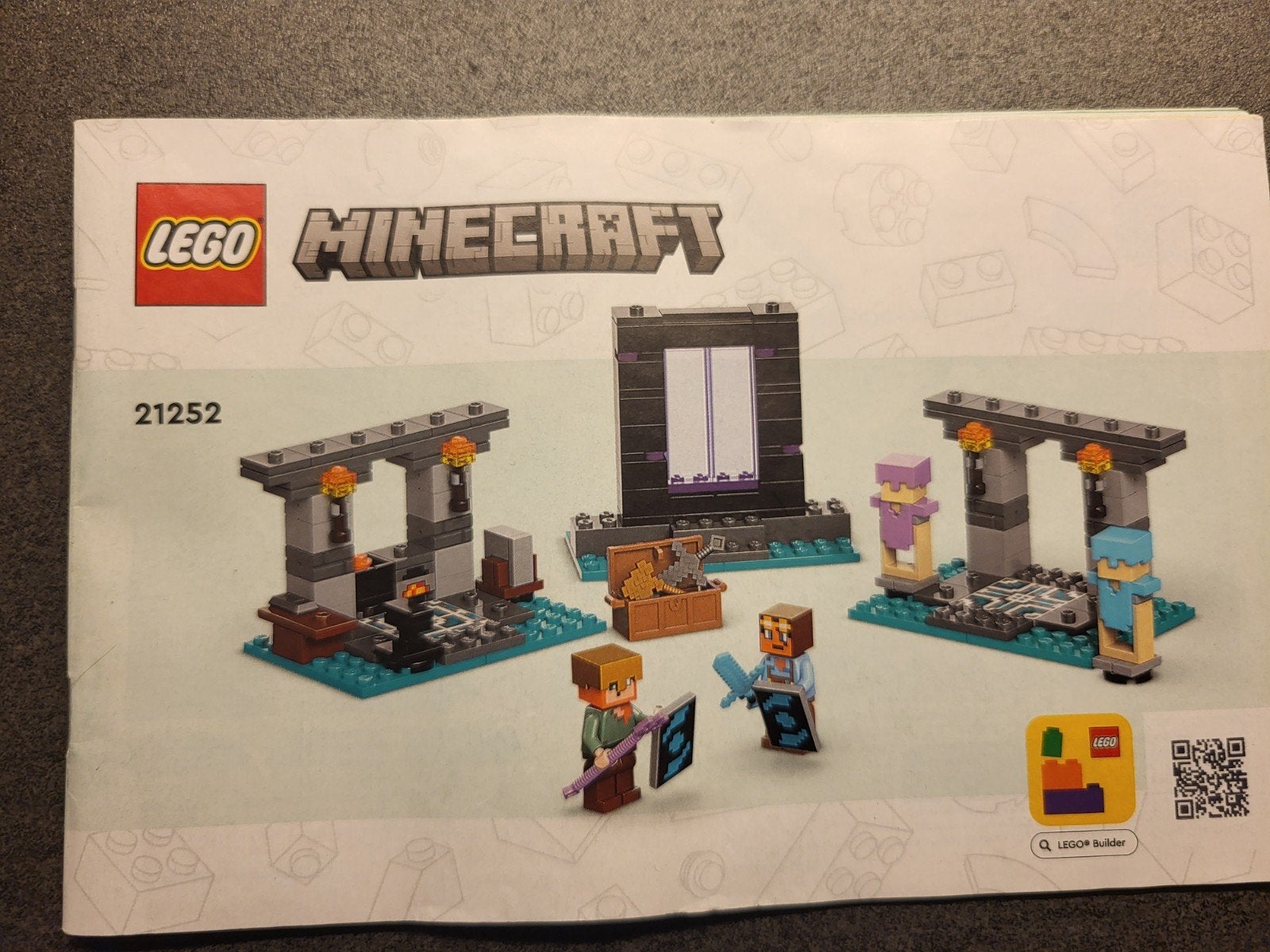 Minecraft Lego 21252, Ophalen of Verzenden, Zo goed als nieuw