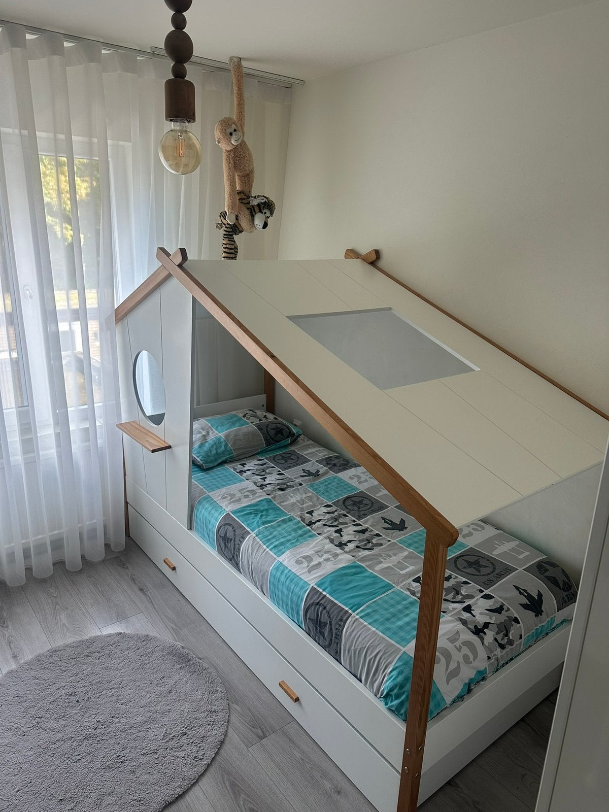 Huisbed met onderschuiflade voor extra opberg., Ophalen of Verzenden, 180 cm of meer, 85 tot 100 cm, Matras