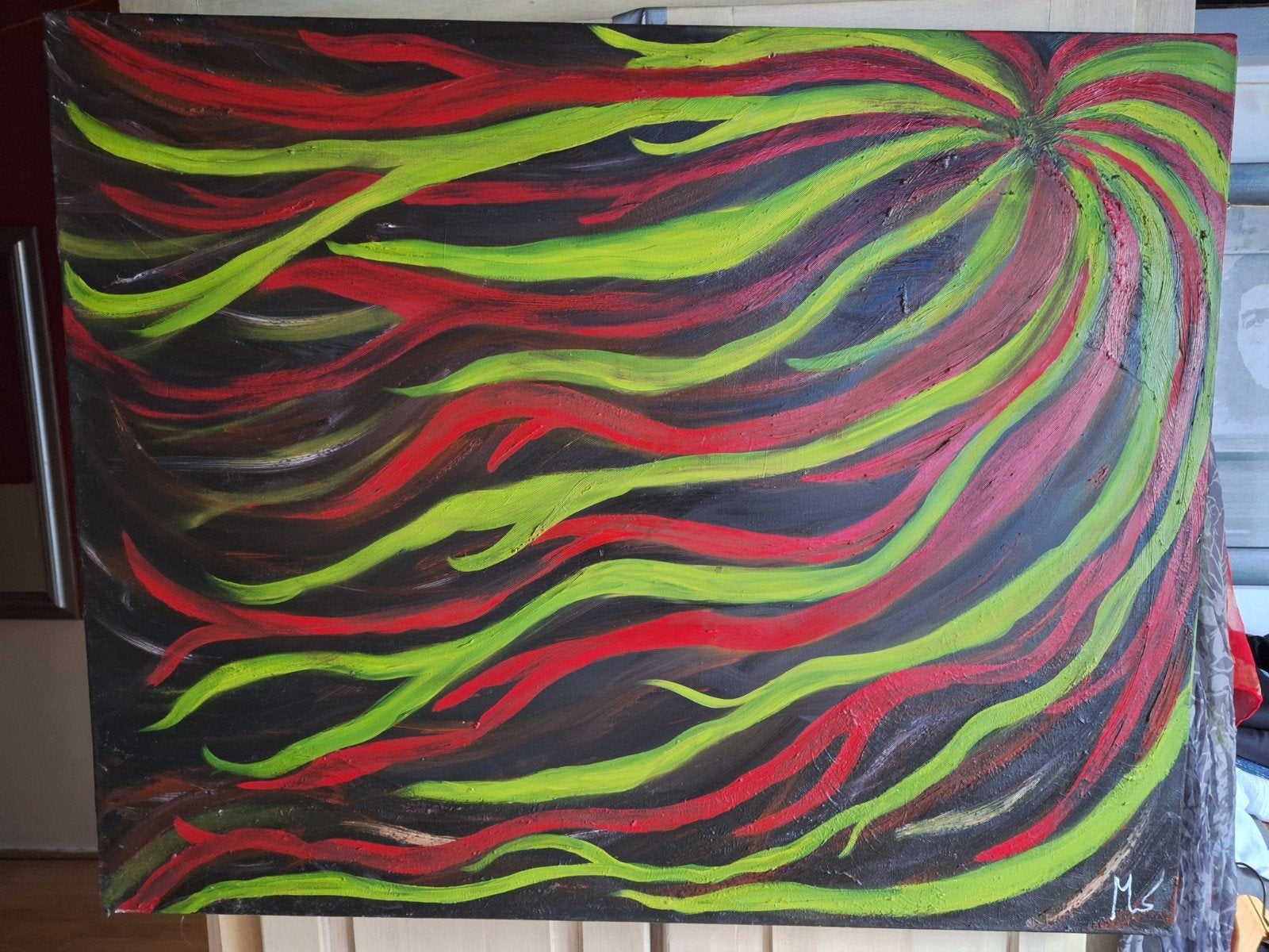 olieverfschilderij, Ophalen