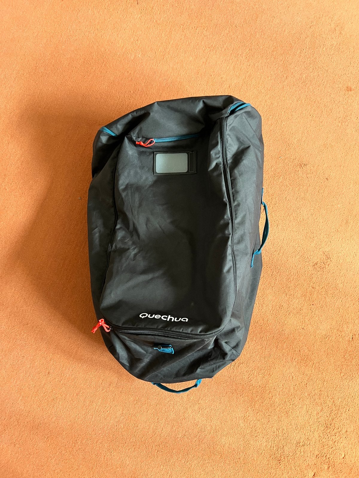 Quechua Opvouwbare Reistas/Rugzak - Zwart, Overige merken, 40 cm of meer, Gebruikt, Ophalen of Verzenden