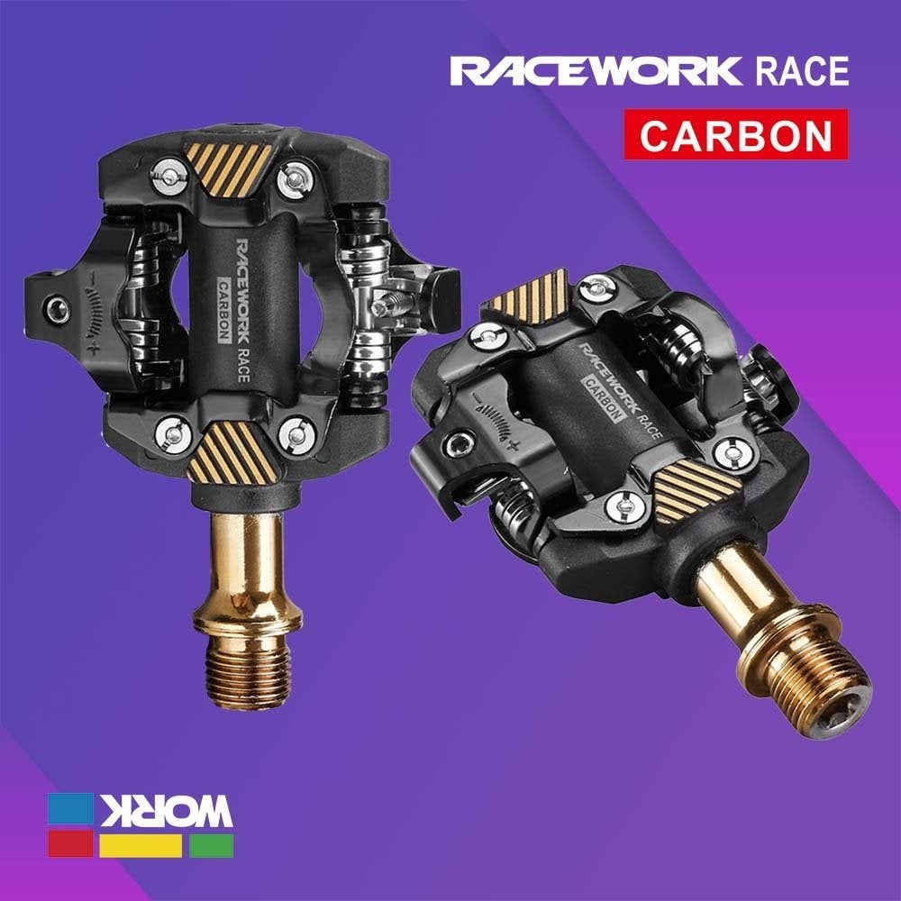 RaceWork SPD Klik~Duo en Flatpedalen~ NIEUW❗, Fietsen en Brommers, Fietsonderdelen, Fatbike, Nieuw, Ophalen of Verzenden, Carbon