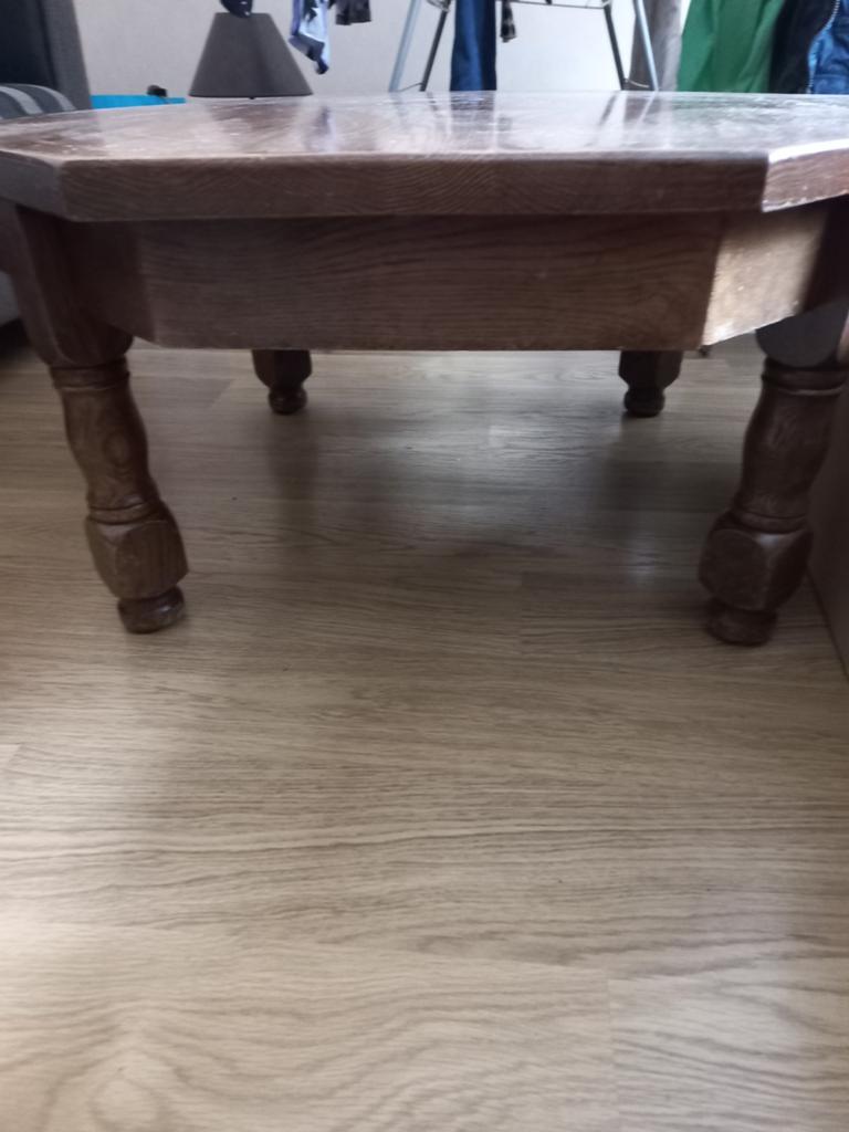 8-hoekige salontafel - doorsnede 96 cm, hoogte 45 cm, Huis en Inrichting, Tafels | Salontafels, Ophalen, Gebruikt, 50 tot 100 cm