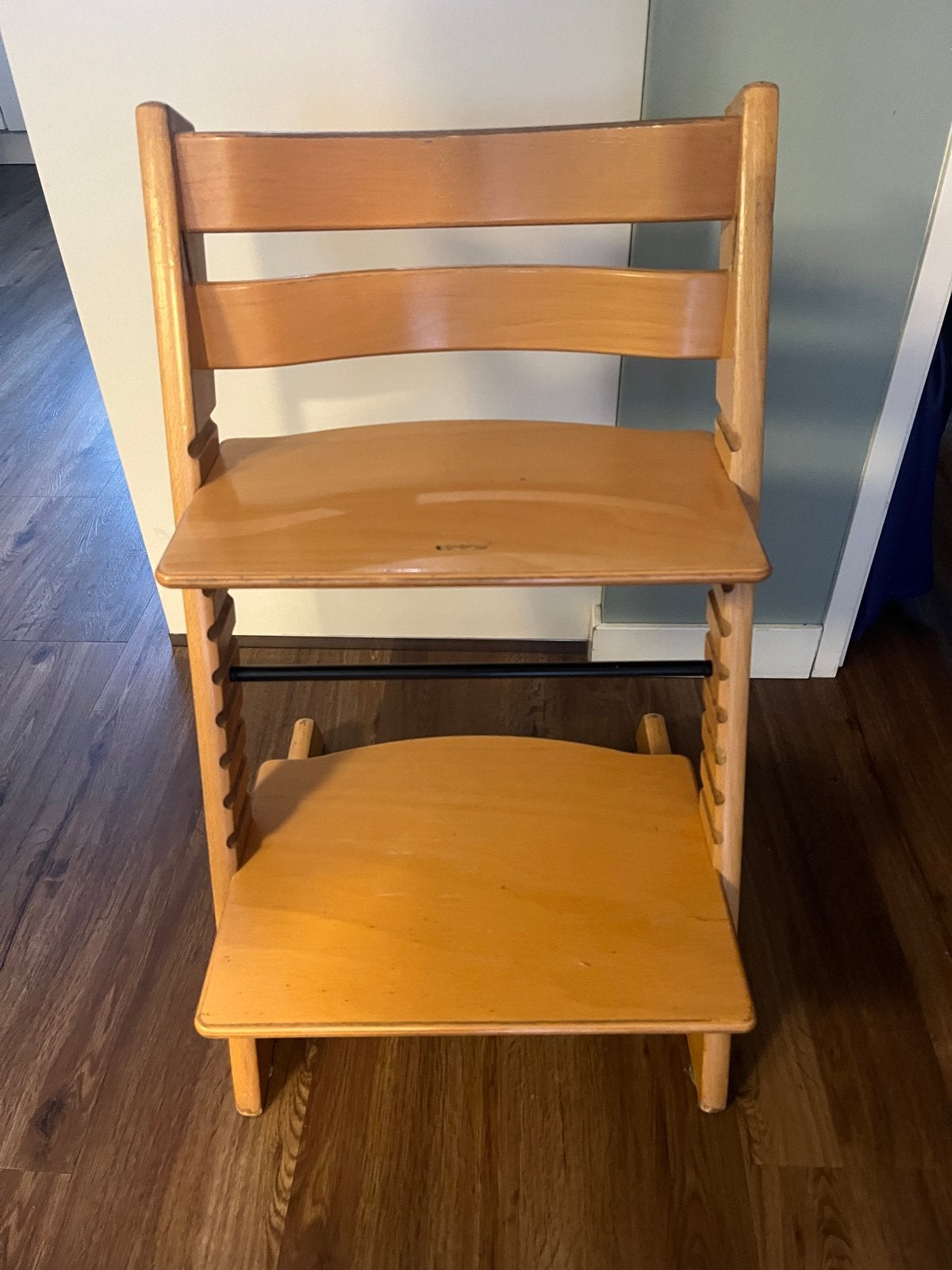 Stokke Tripp Trapp kinderstoel, beuken, blank gelakt, Ophalen, Gebruikt, Meegroeistoel