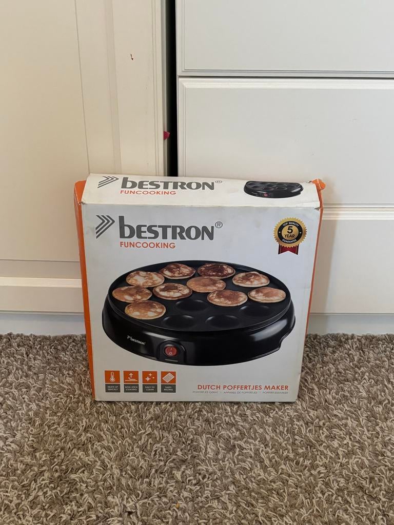 Bestron Fun Cooking Poffertjes Maker, Tuin en Terras, Barbecue-accessoires, Zo goed als nieuw, Ophalen