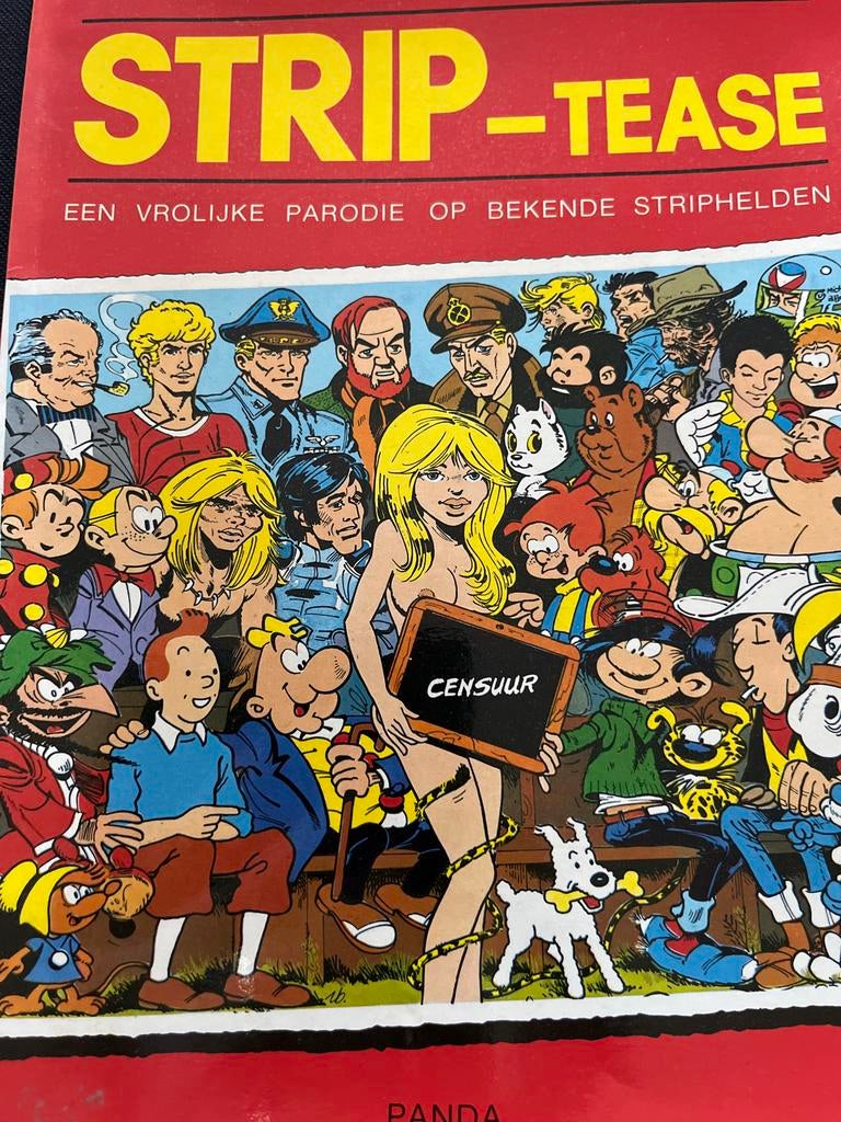 Strip-Tease: Vrolijke Parodie op Bekende Striphelden, Boeken, Eén stripboek, Ophalen of Verzenden, Gelezen