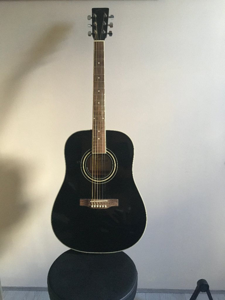 Gitaar Zwart- Red Hill, Ophalen, Gebruikt, Hollow body, Overige merken